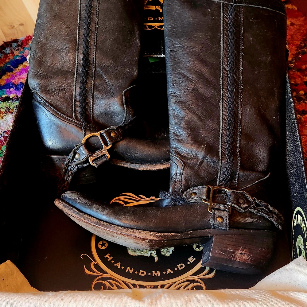 LIBERTY Black Heeled Boots for Women